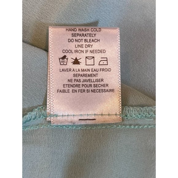 Ro&De Women's Button Up Front Cami Blouse Top XFJ502023RK Sky Blue Size Small - Picture 9 of 9